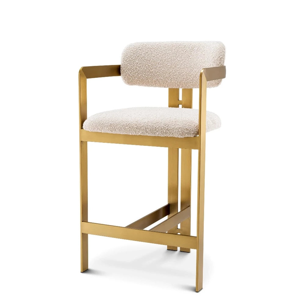 counter stoel aanrecht stoel donato boucle cream