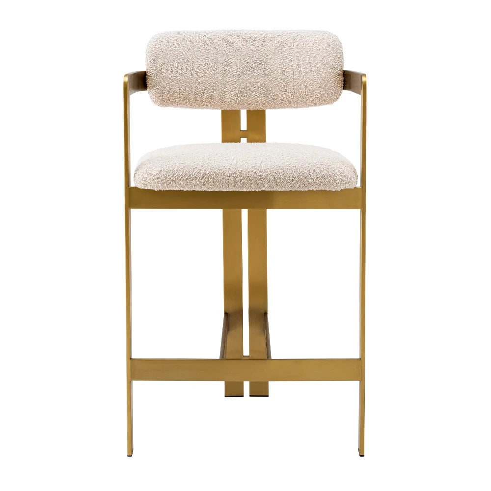 counter stoel aanrecht stoel donato boucle cream
