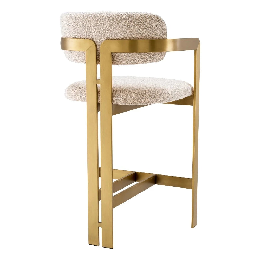 counter stoel aanrecht stoel donato boucle cream