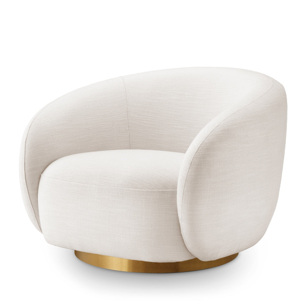 swivel chair draaistoel eichholtz brice Avalon white 