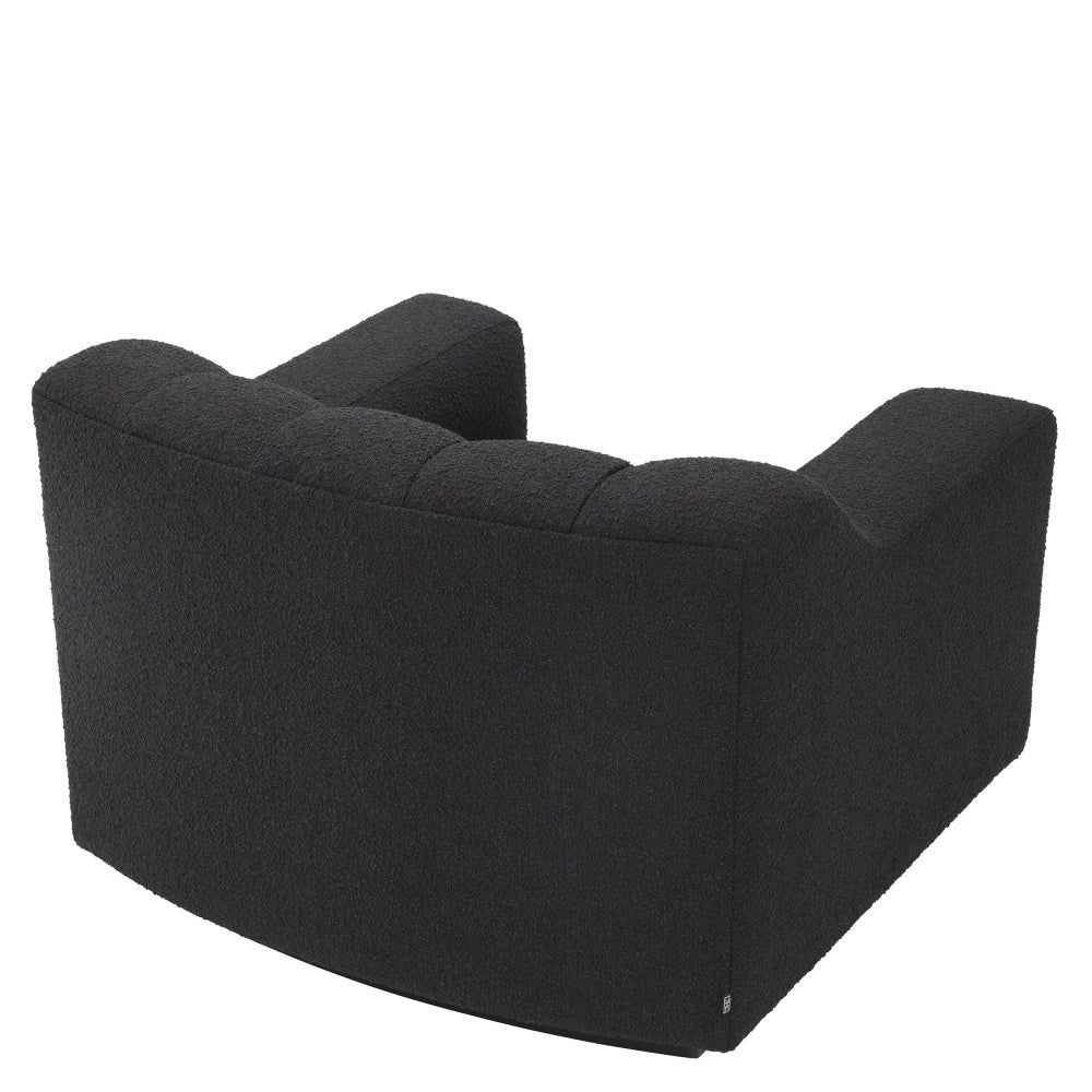 chair eichholtz Kelly black bouclé