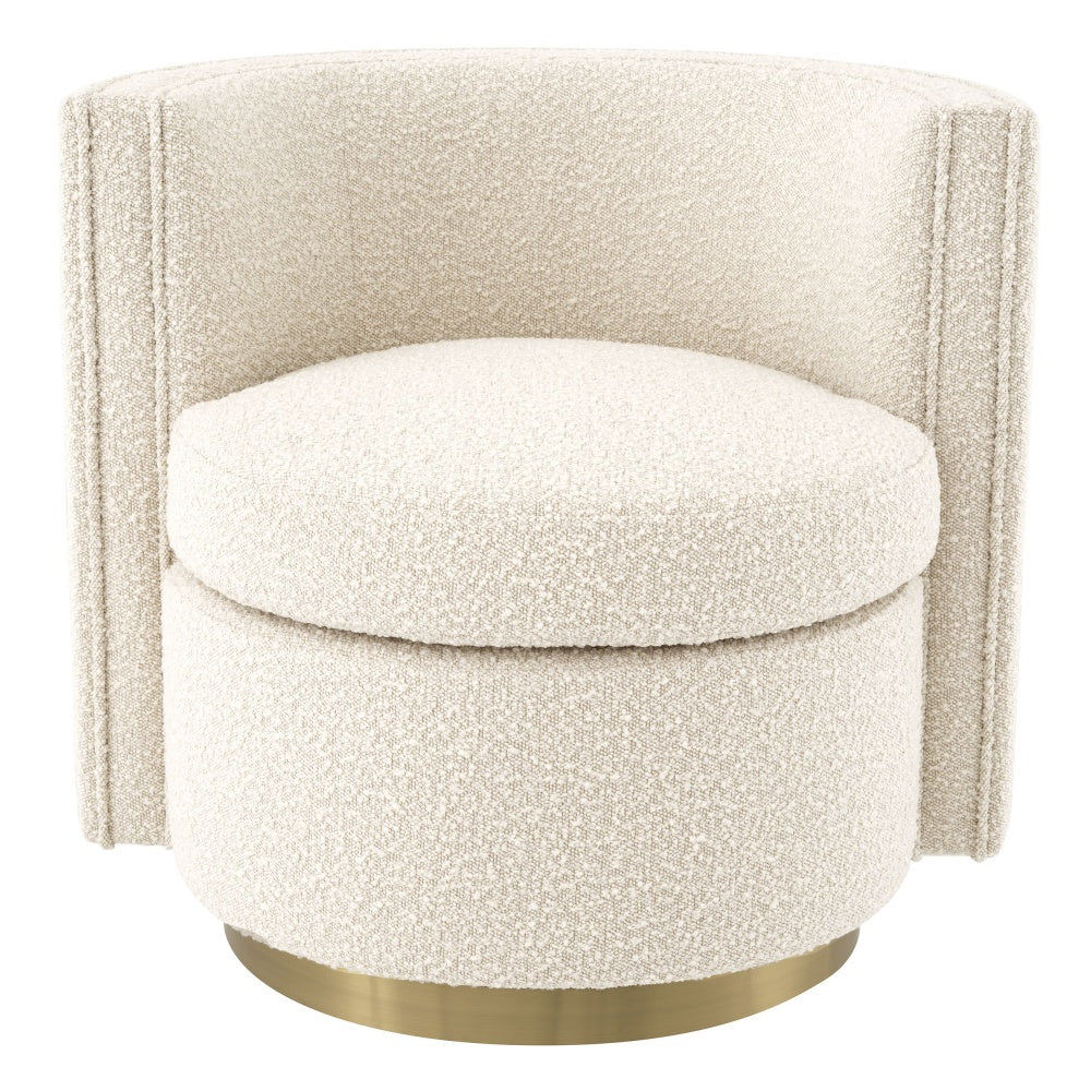 Swivel chair Eichholtz Amanda Bouclé