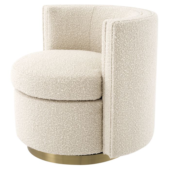Chaise pivotante Eichholtz Amanda Bouclé