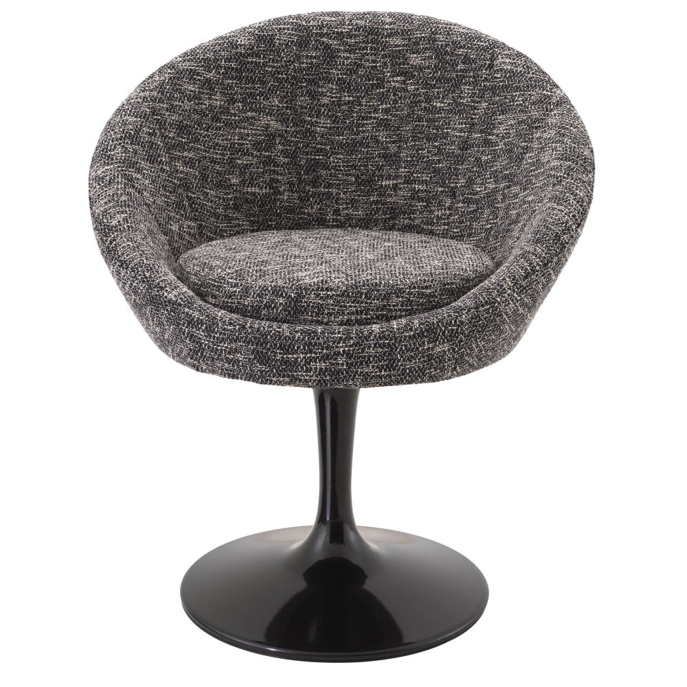 Dining chair Eichholtz O'neill Cambon black swivel