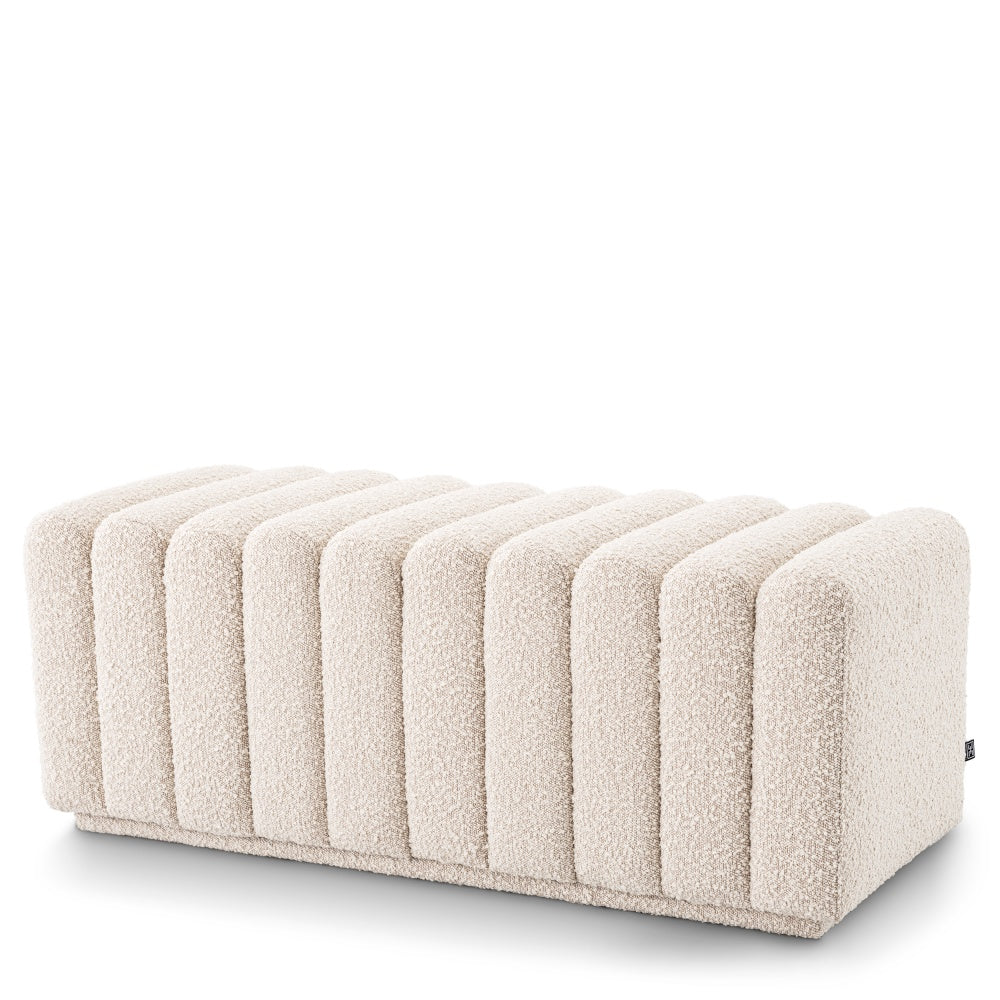 bench eichholtz bente bouclé cream