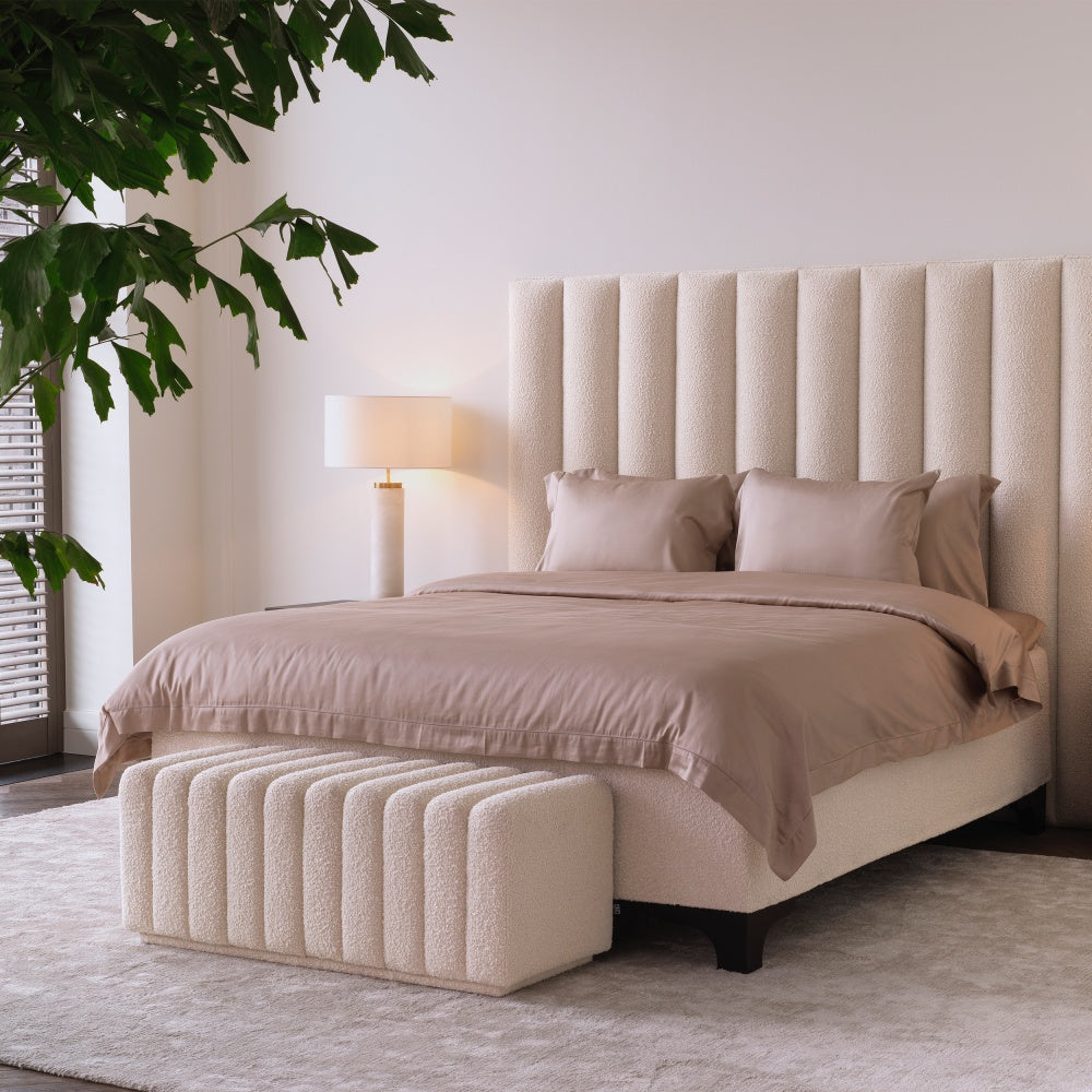 bench eichholtz bente bouclé cream