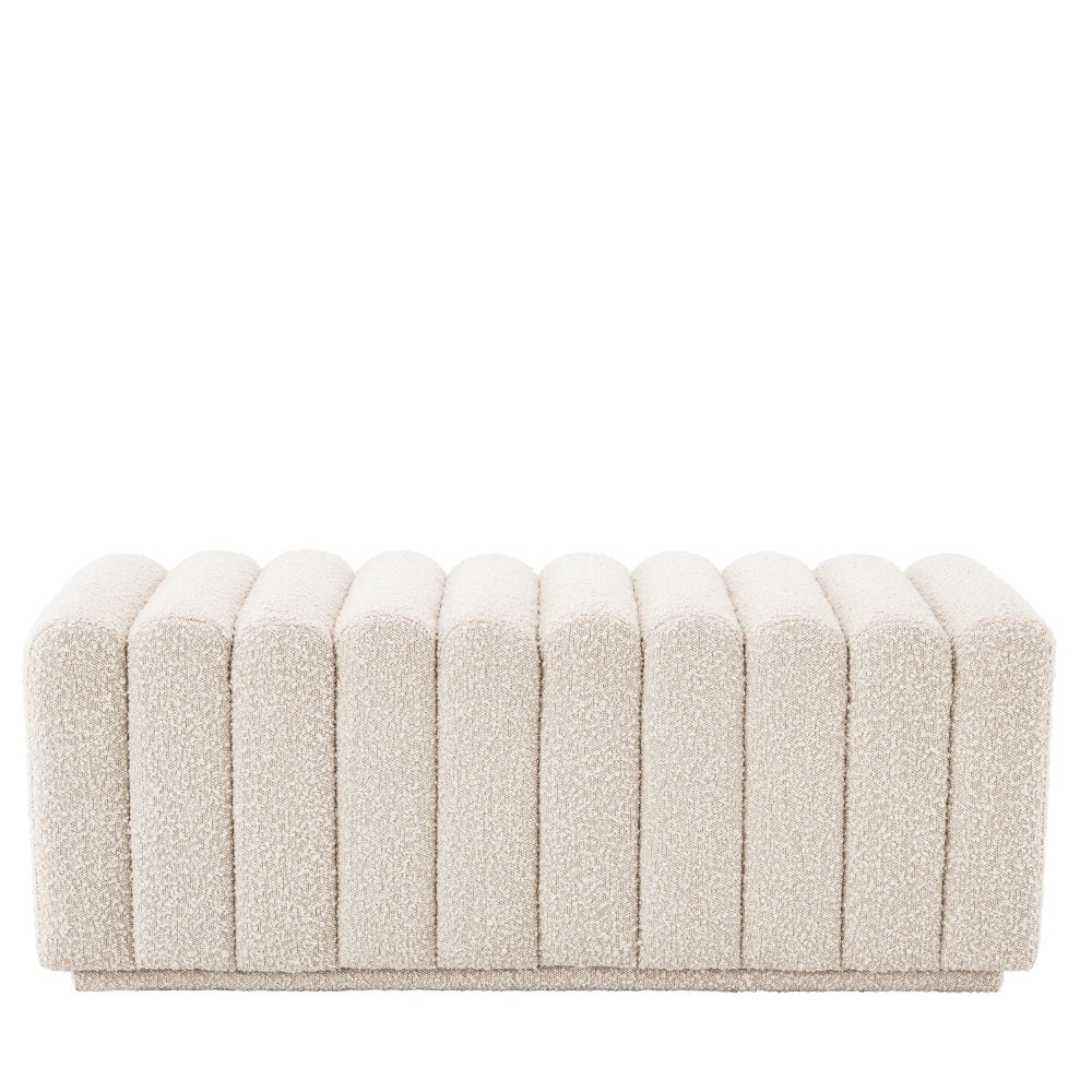 bench eichholtz bente bouclé cream