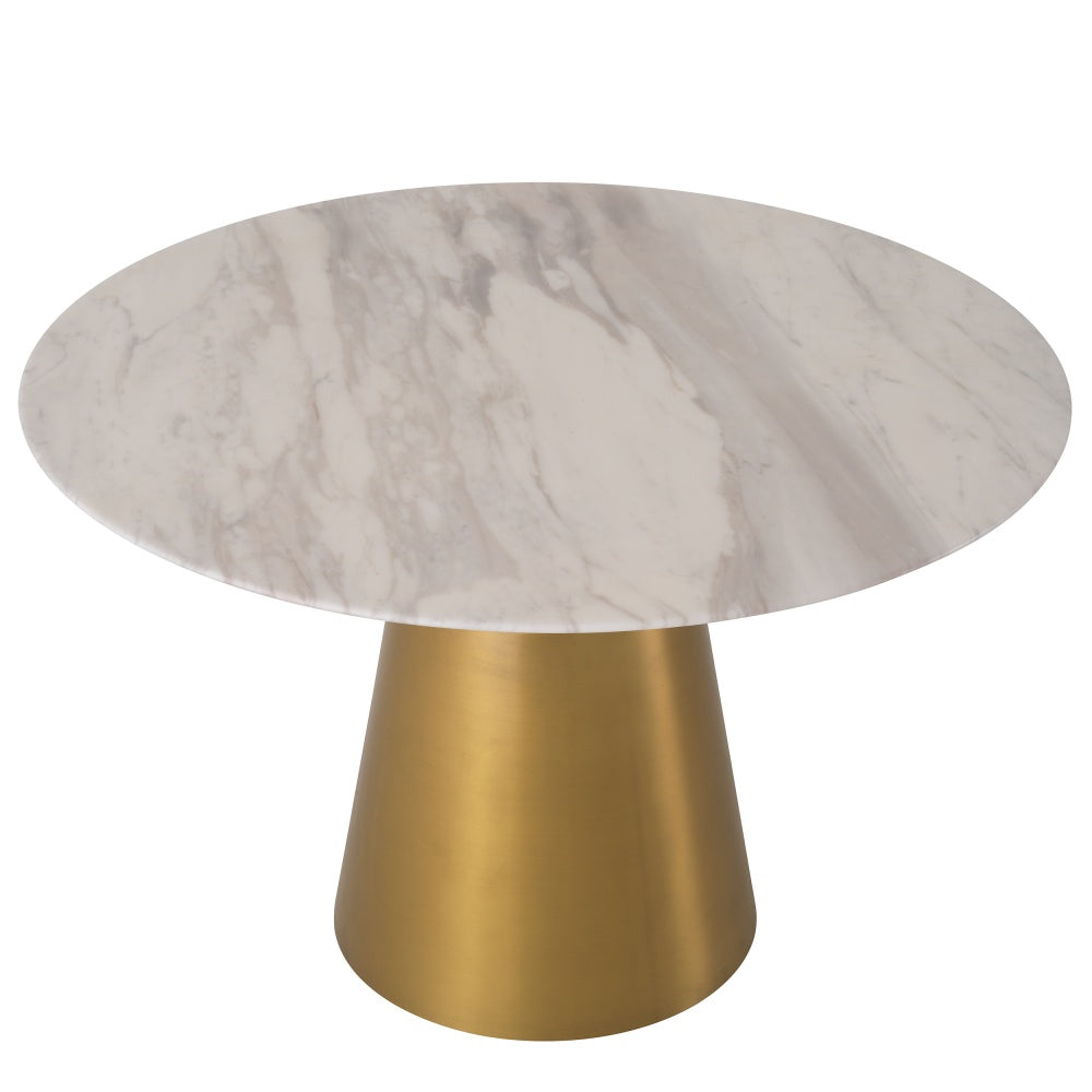 dining table eichholtz Nathan marble brushed brass finish