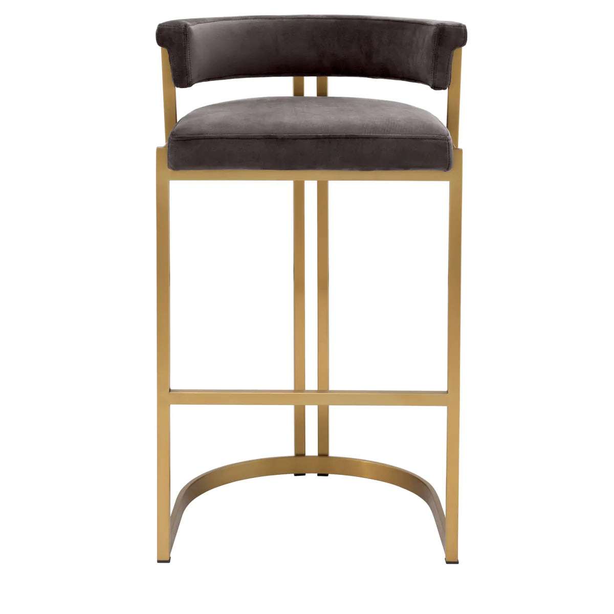 counter stool aanrecht kruk eichholtz dante grey velvet