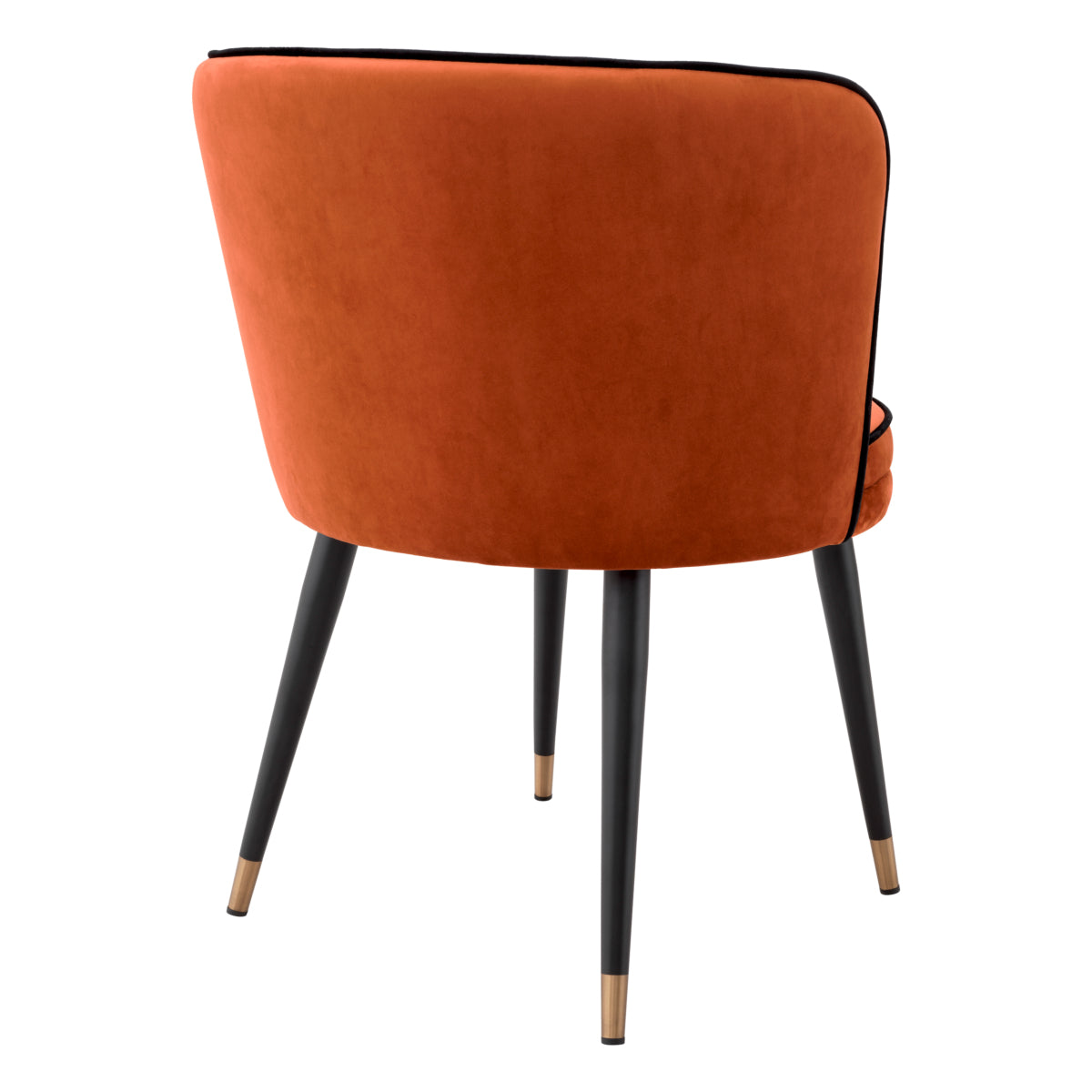 dining swivel chair draaistoel eetkamer eichholtz grenada orange velvet