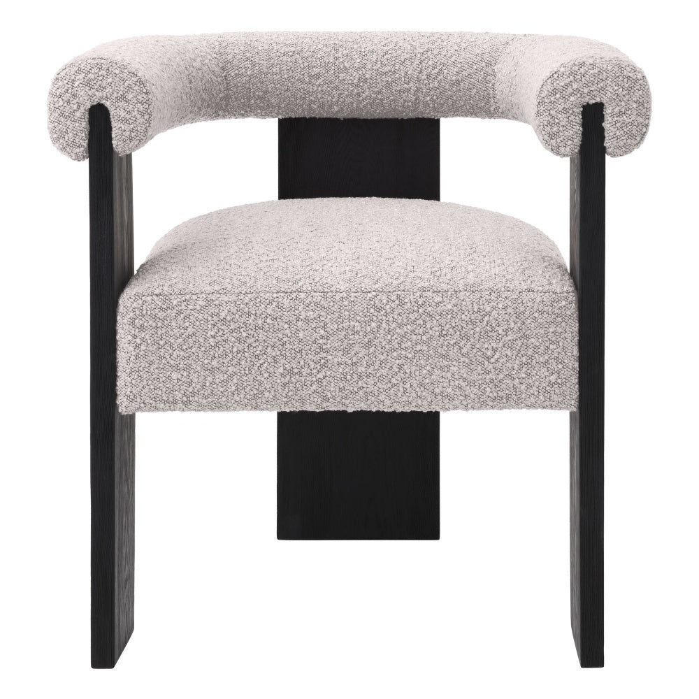 Dining chair Eichholtz Percy bouclé grey