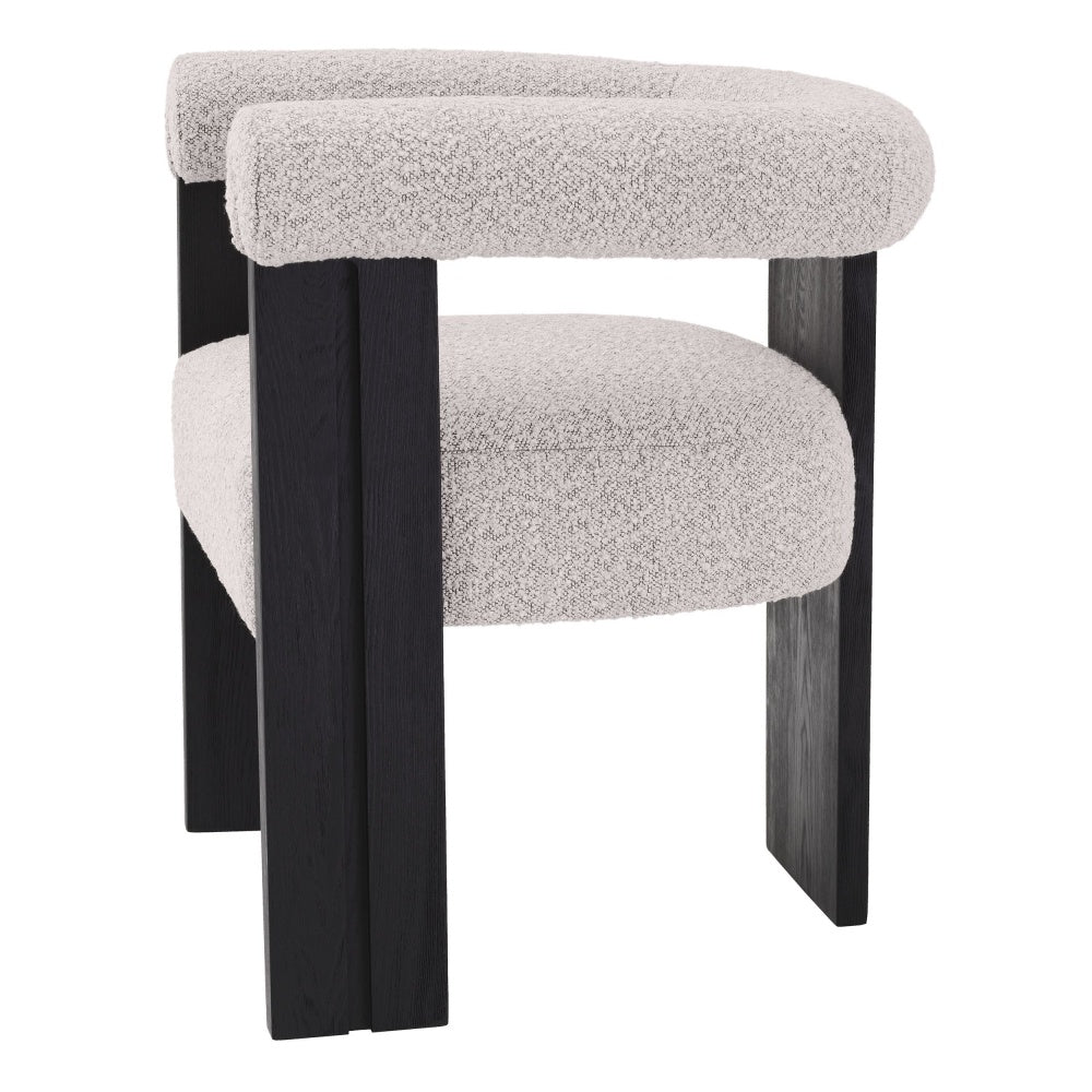 Dining chair Eichholtz Percy bouclé grey