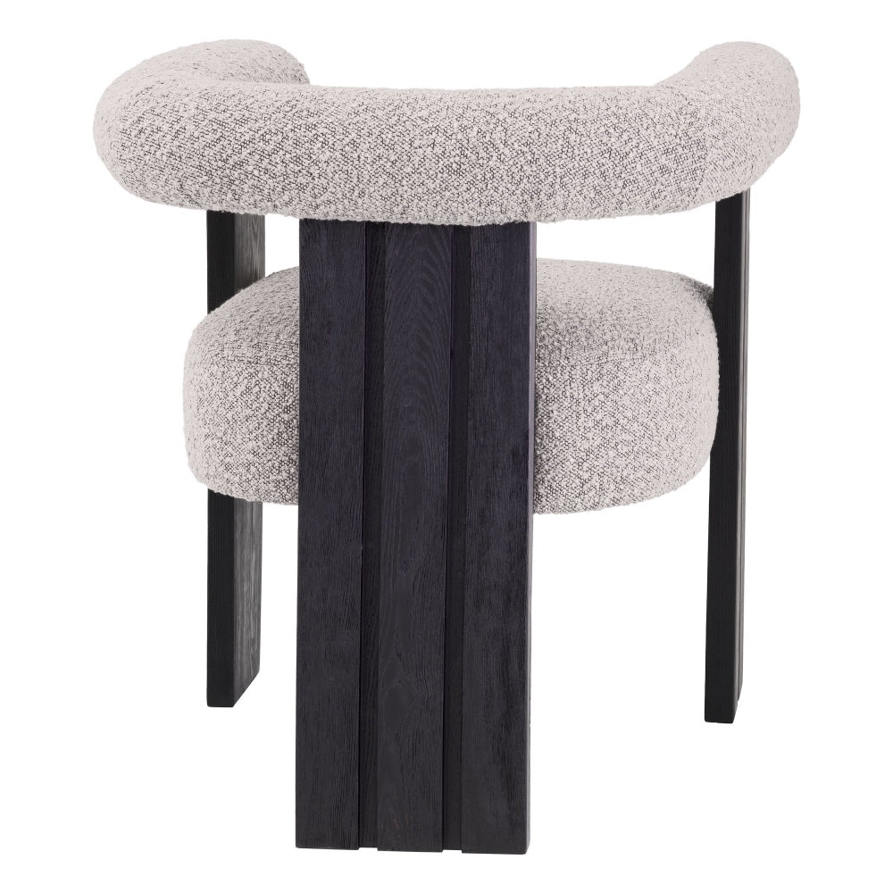 Dining chair Eichholtz Percy bouclé grey