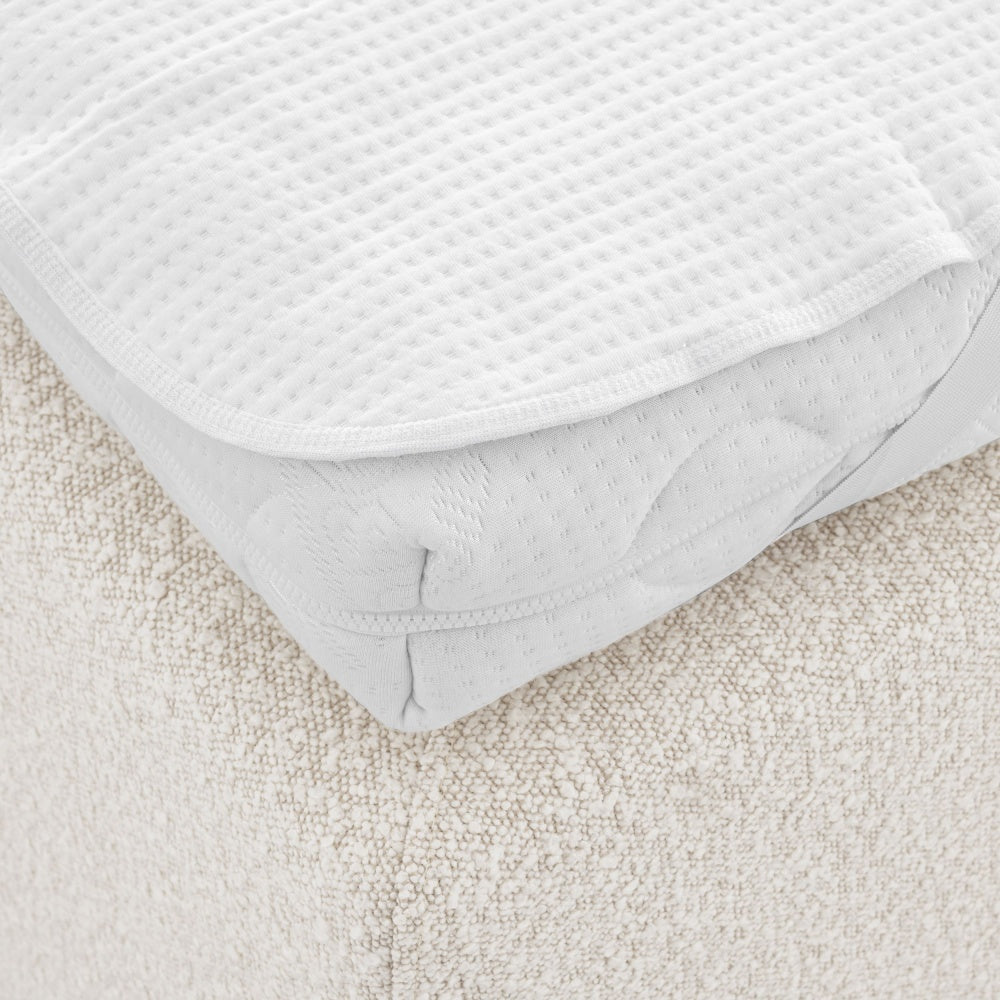 Eichholtz box spring Bed set Mavone Bouclé cream