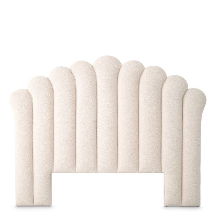 bed hoofdbord eichholtz trapezium bouclé cream