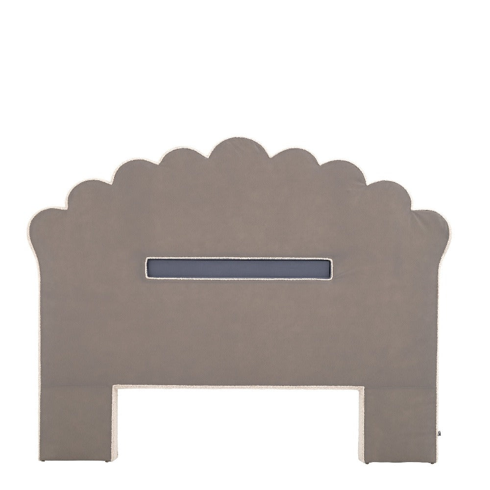 bed hoofdbord eichholtz trapezium bouclé cream