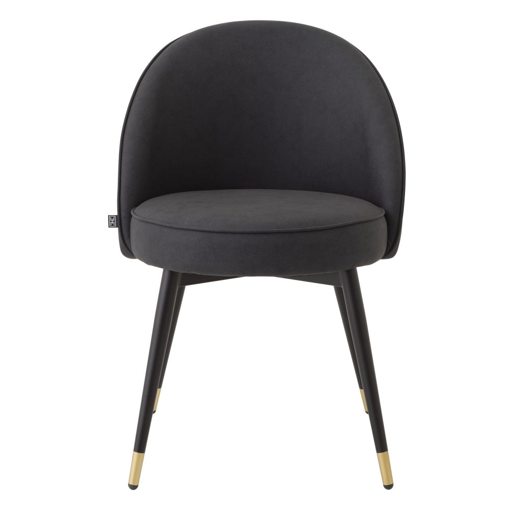 dining chair eichholtz Cooper set of 2 leather grey