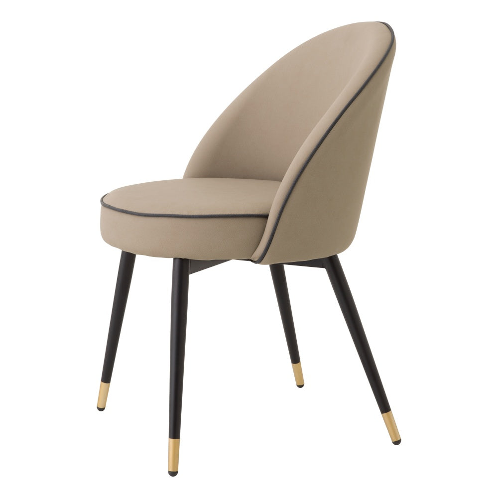 eetkamerstoel eichholtz cooper faux beige leder set of 2 