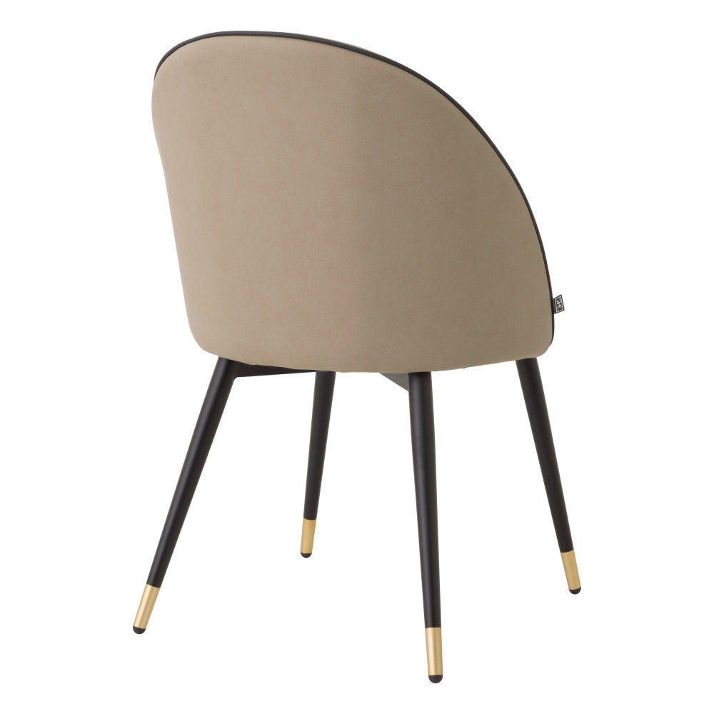 eetkamerstoel eichholtz cooper faux beige leder set of 2 