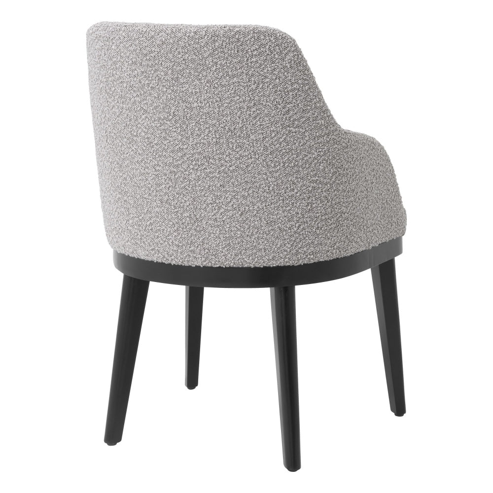 Dining chair Eichholtz Costa bouclé grey