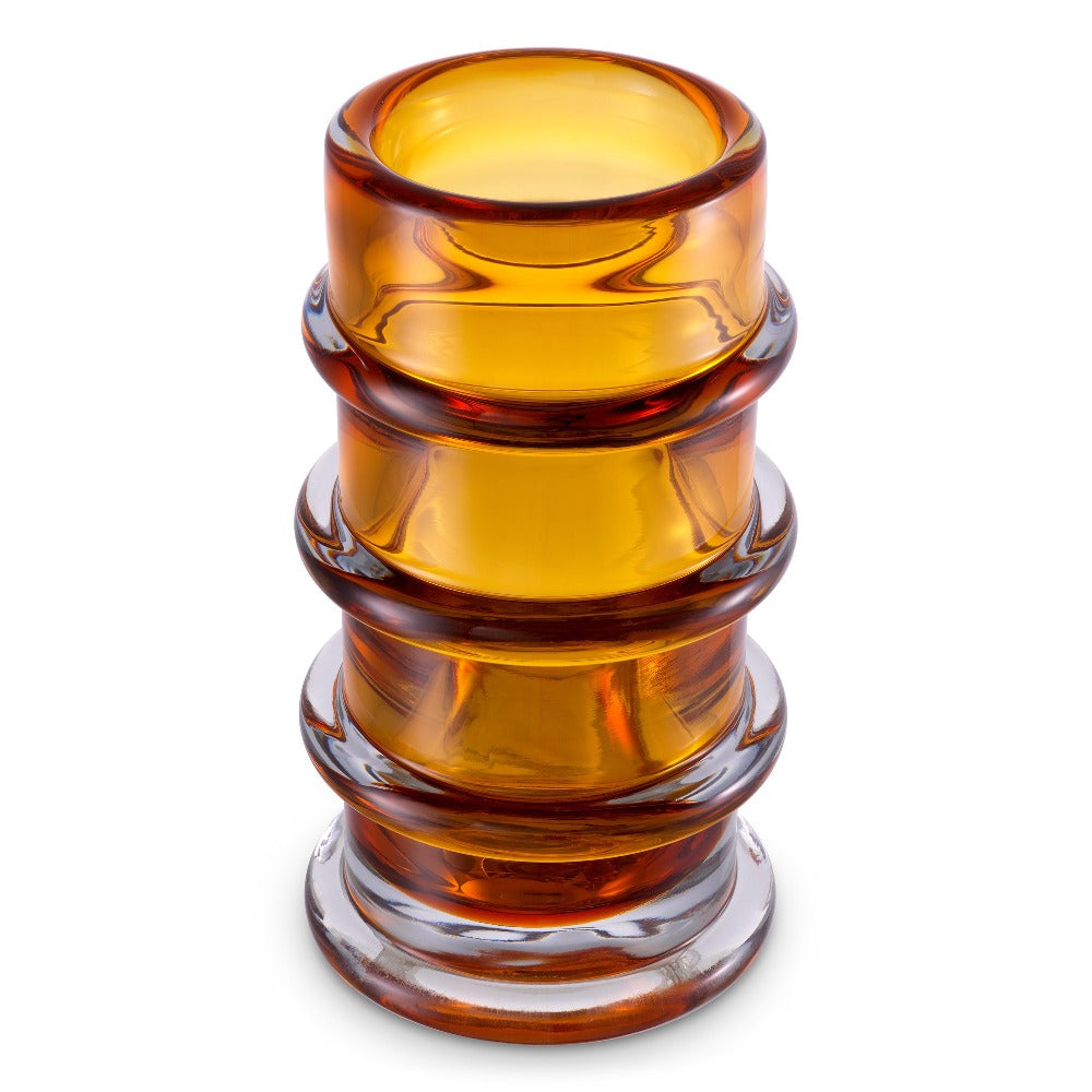 vaas vase eichholtz bloom amber