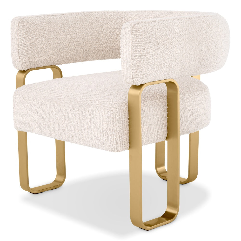 chair eichholtz Capricorn boucle cream 