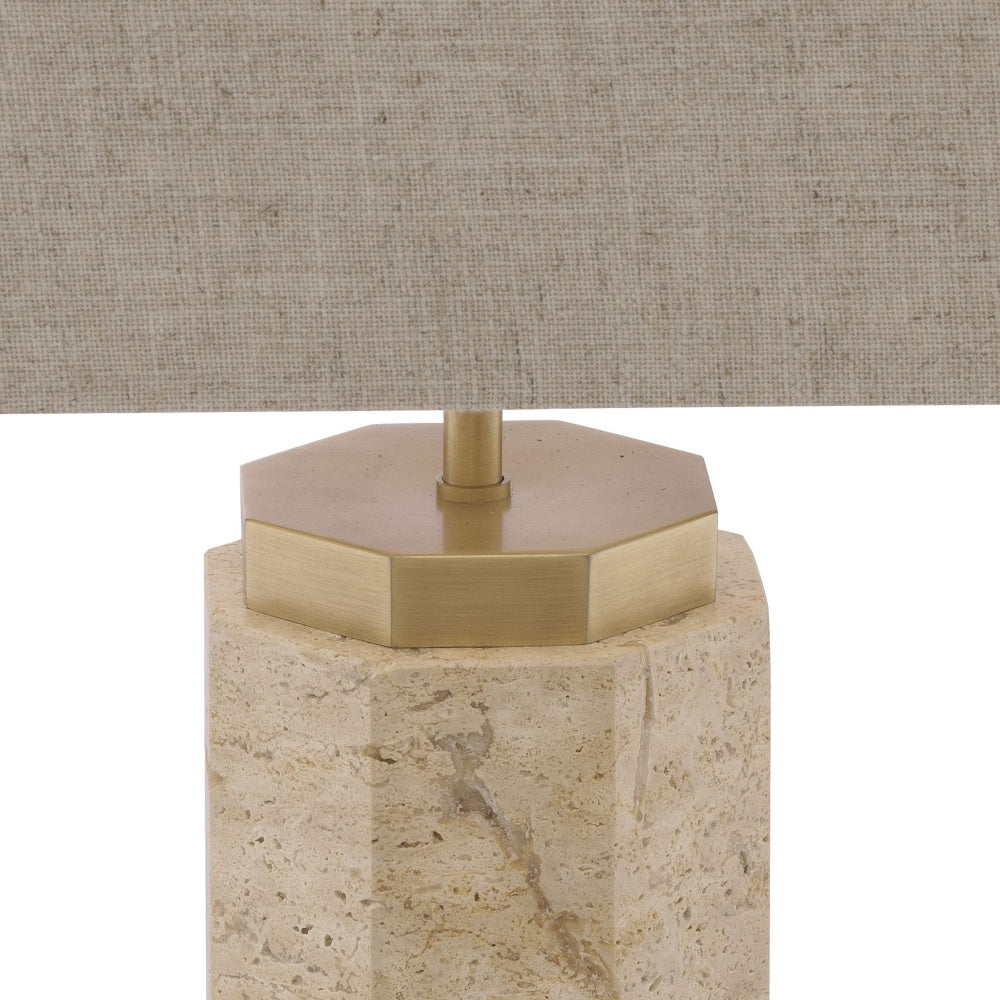 Table Lamp Eichholtz Newman Travertine tafellamp