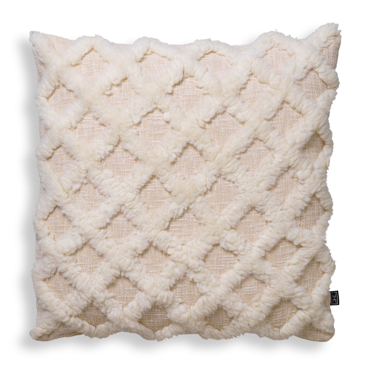cushion sierkussen eichholtz arsenio L sand ivory beige wol 