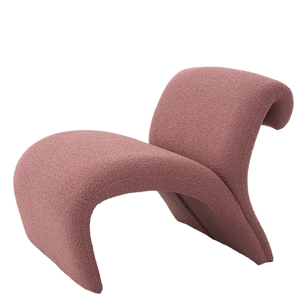 Eichholtz armchair Vignola Bouclé pink