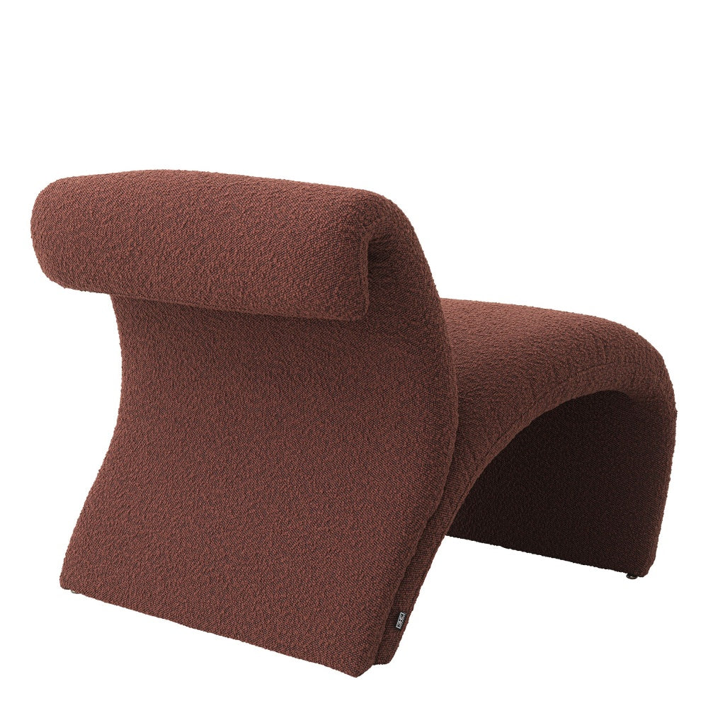Eichholtz fauteuil Vignola Bouclé bordeaux