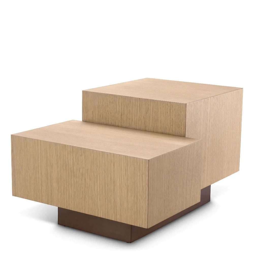 side table eichholtz nerone natural oak