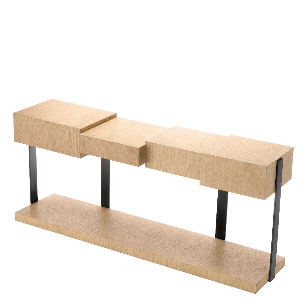 console table wandtafel eichholtz natural oak
