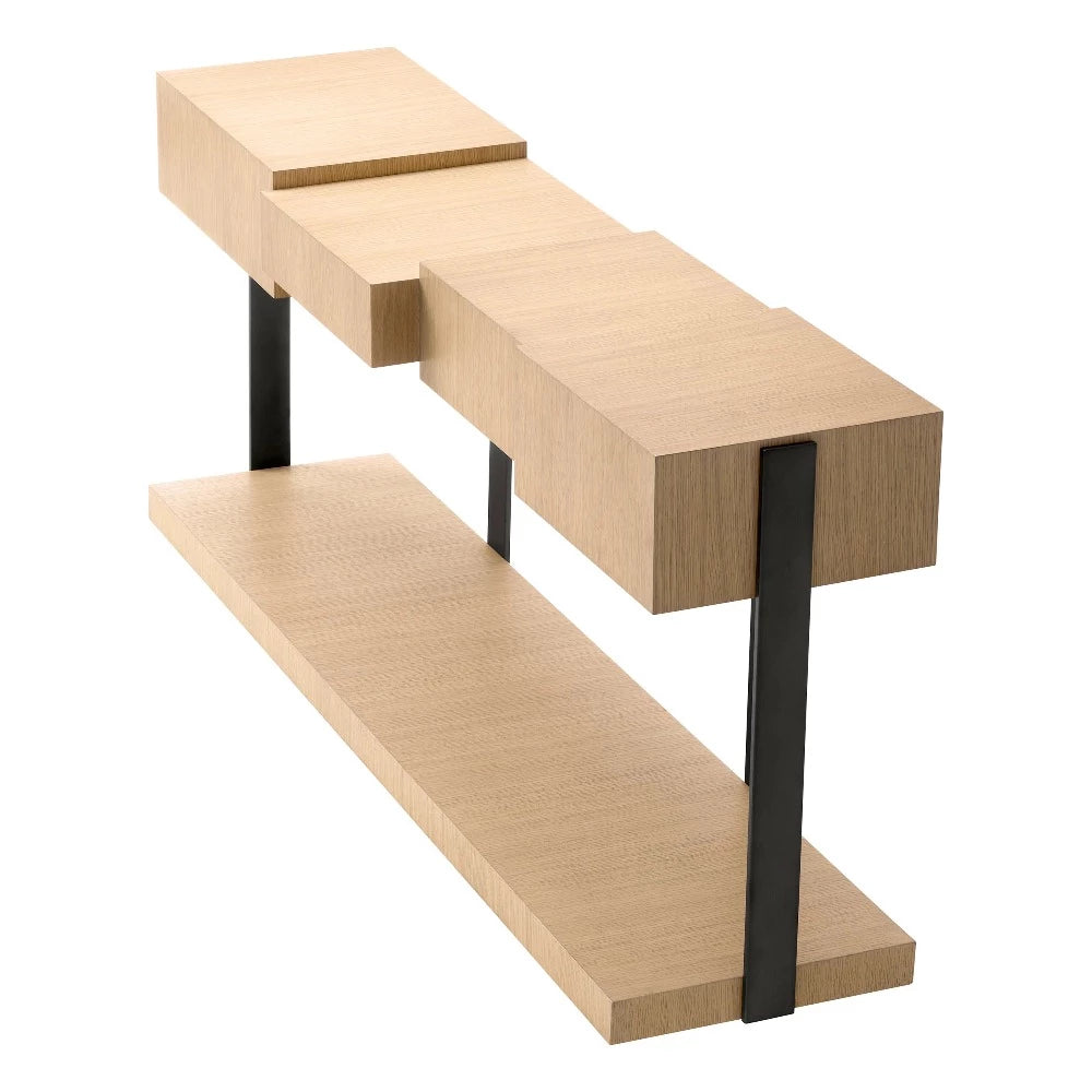 console table wandtafel eichholtz natural oak