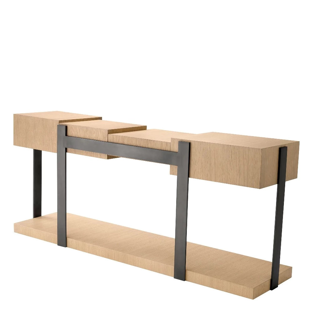 console table wandtafel eichholtz natural oak