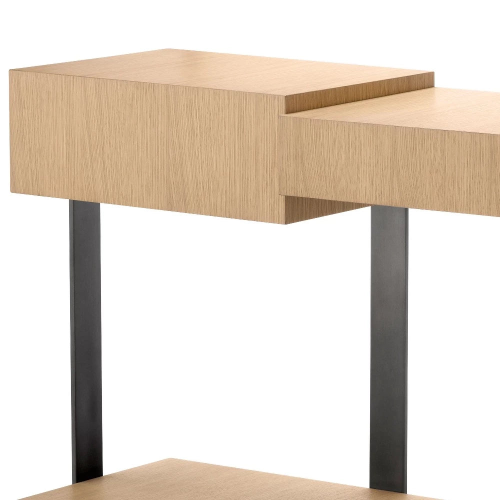 console table wandtafel eichholtz natural oak