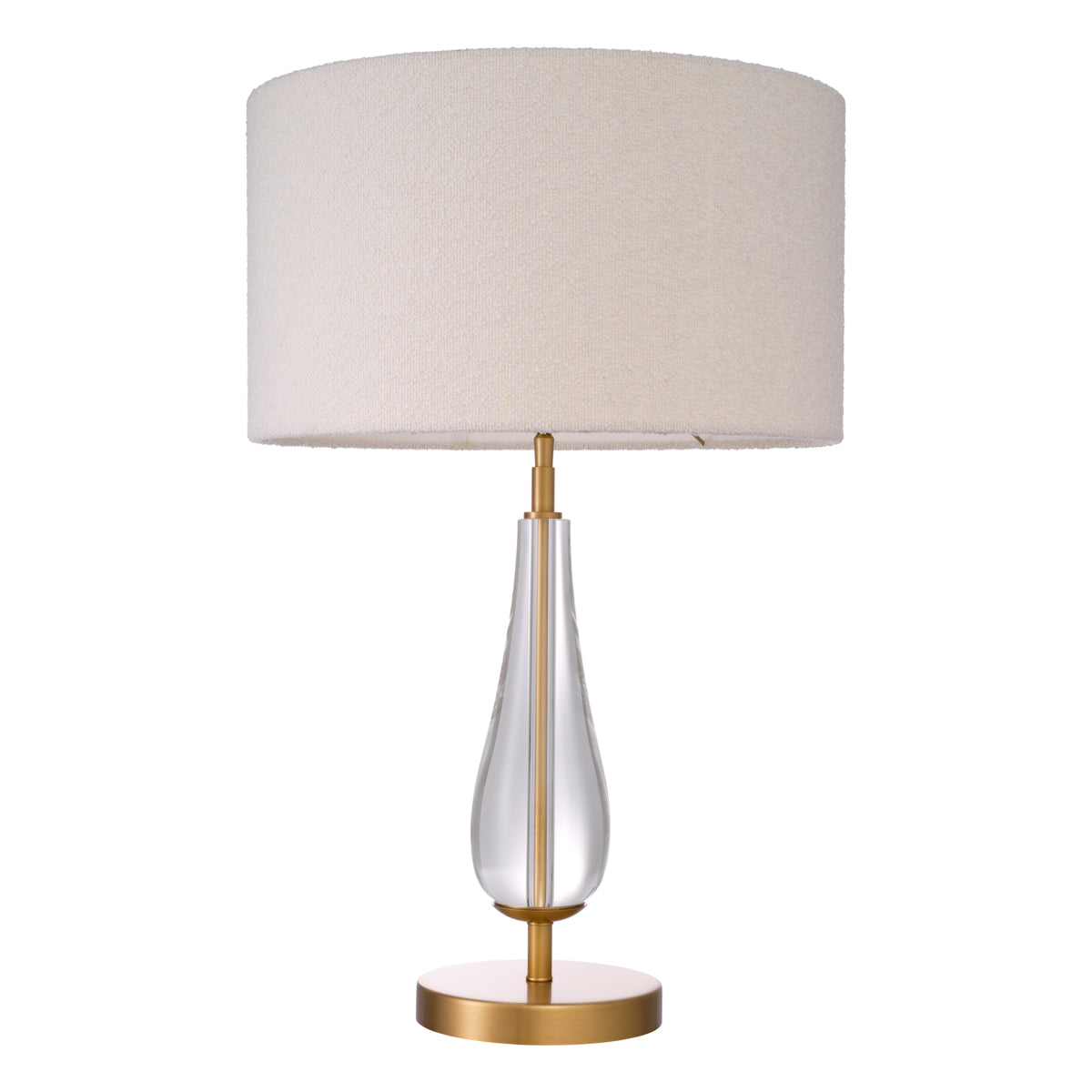 table lamp taffelamp eichholtz stilla kristal boucle goud