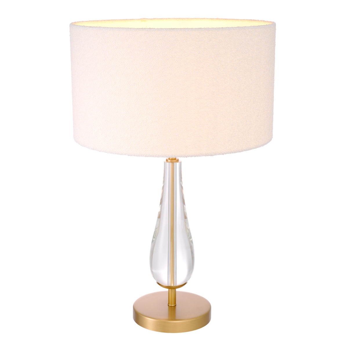 table lamp taffelamp eichholtz stilla kristal boucle goud