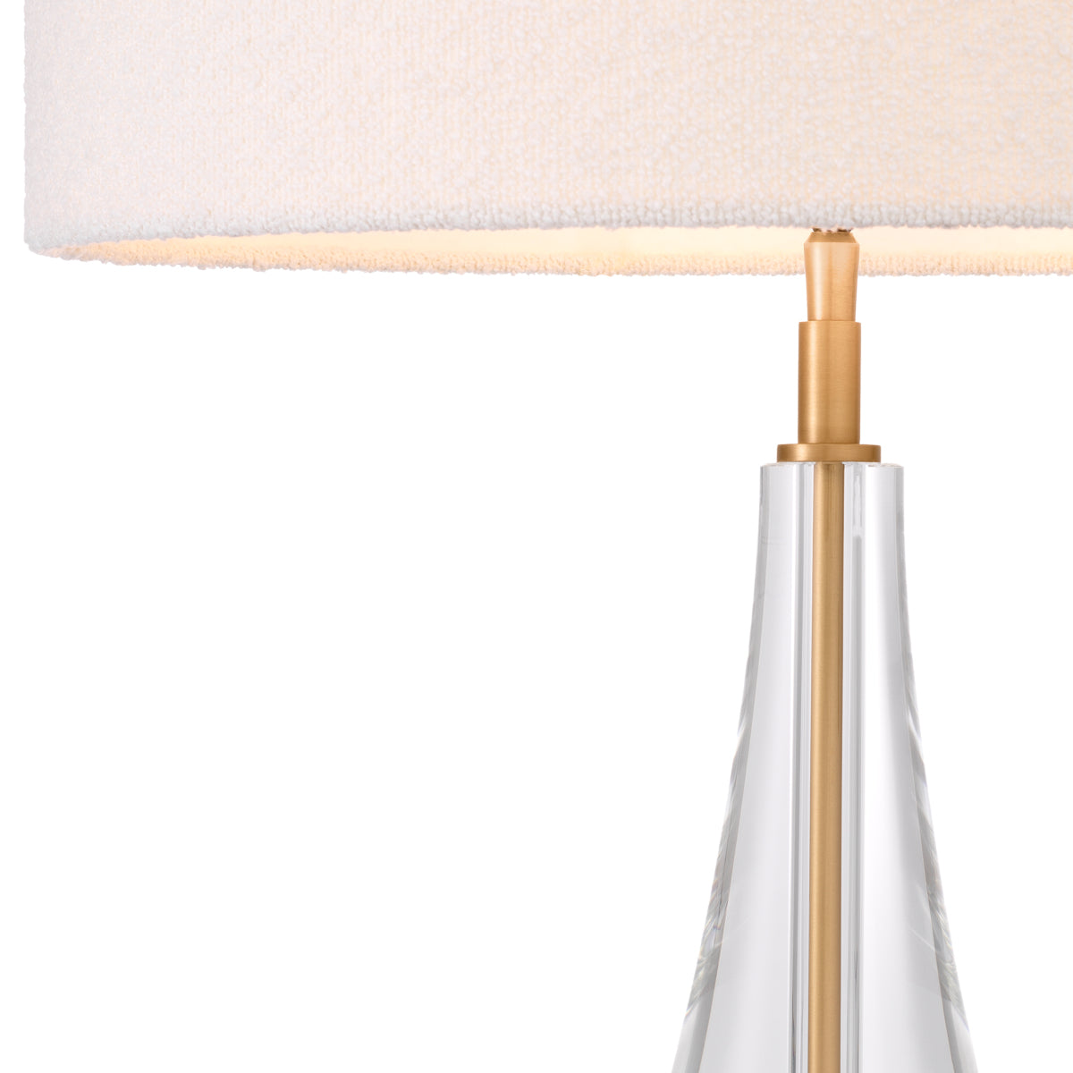 table lamp taffelamp eichholtz stilla kristal boucle goud