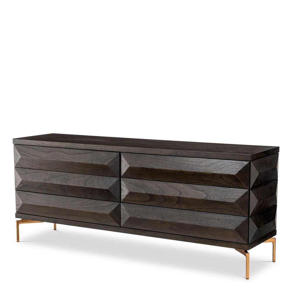 dresser opberger commode eichholtz mocha oak