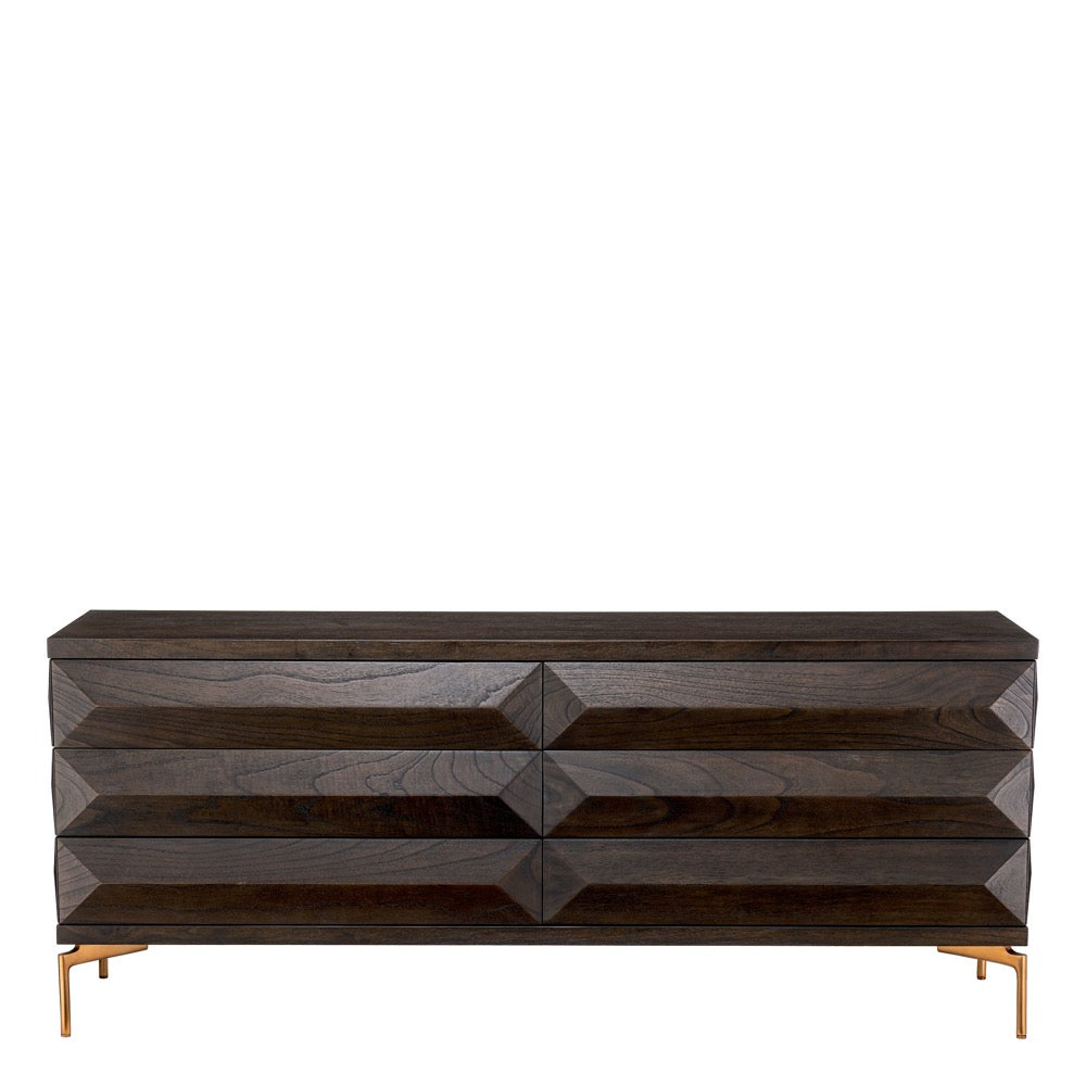 dresser opberger commode eichholtz mocha oak