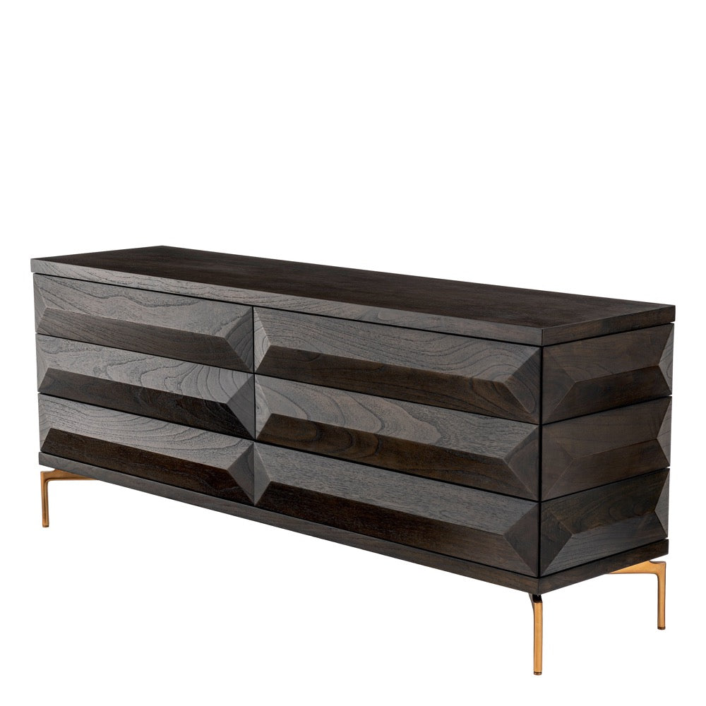 dresser opberger commode eichholtz mocha oak
