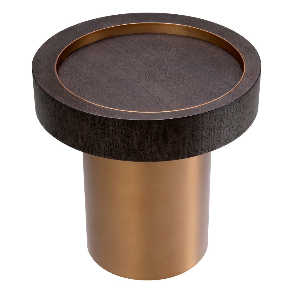 side table bijzettafel eichholtz otus round mocha