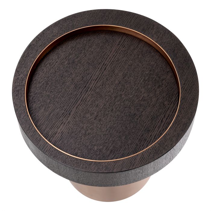 side table bijzettafel eichholtz otus round mocha