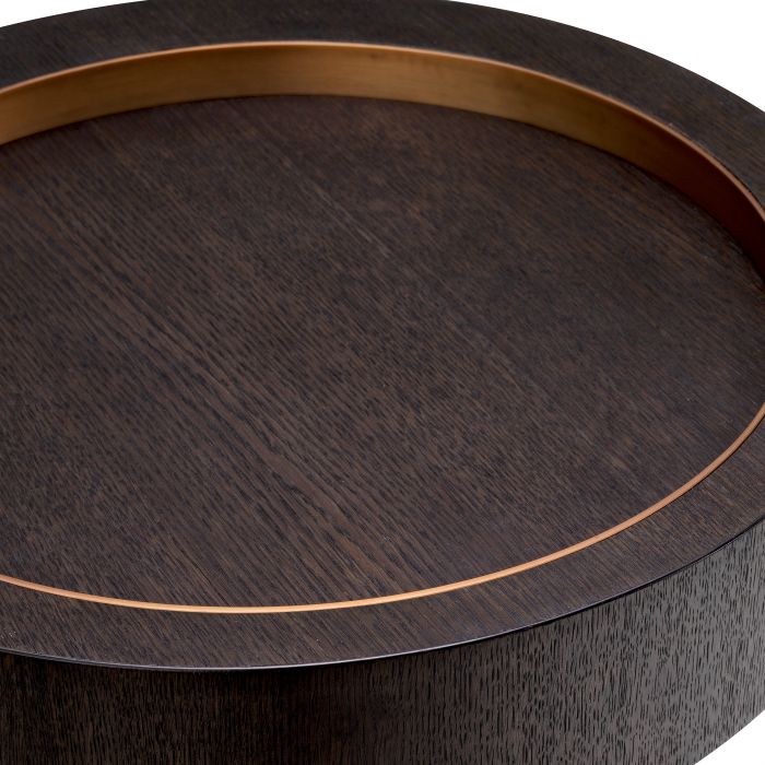 side table bijzettafel eichholtz otus round mocha