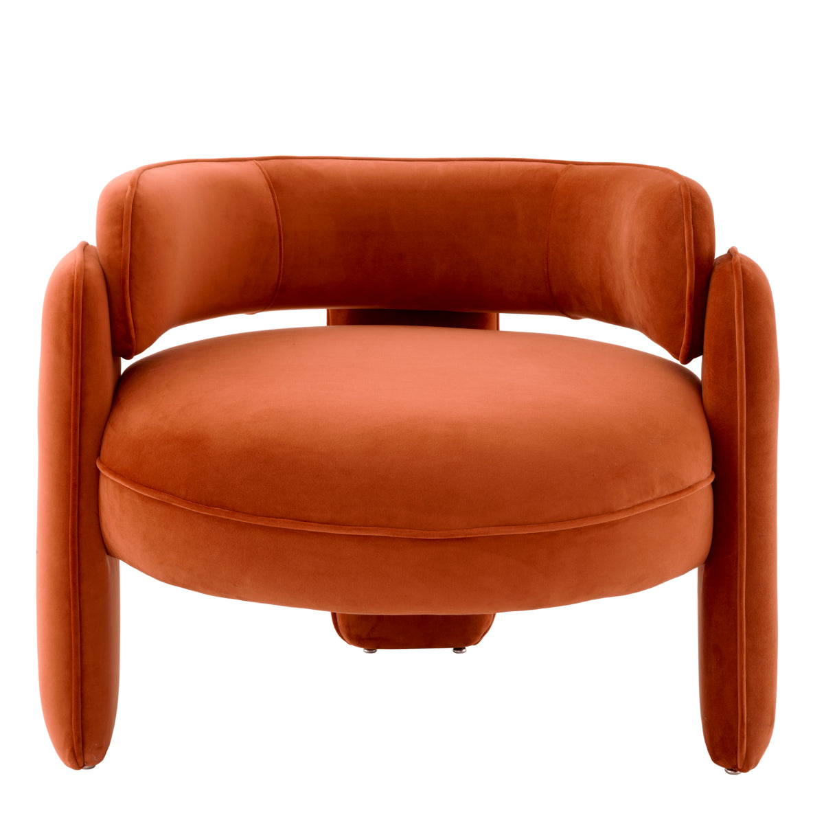 chair fauteuil chaplin savona orange velvet eichholtz
