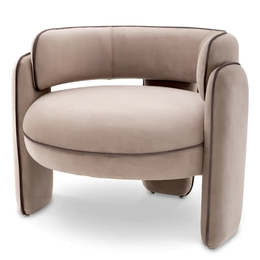 chair eichholtz chaplin savona greige velvet & grey velvet macaron in parijs