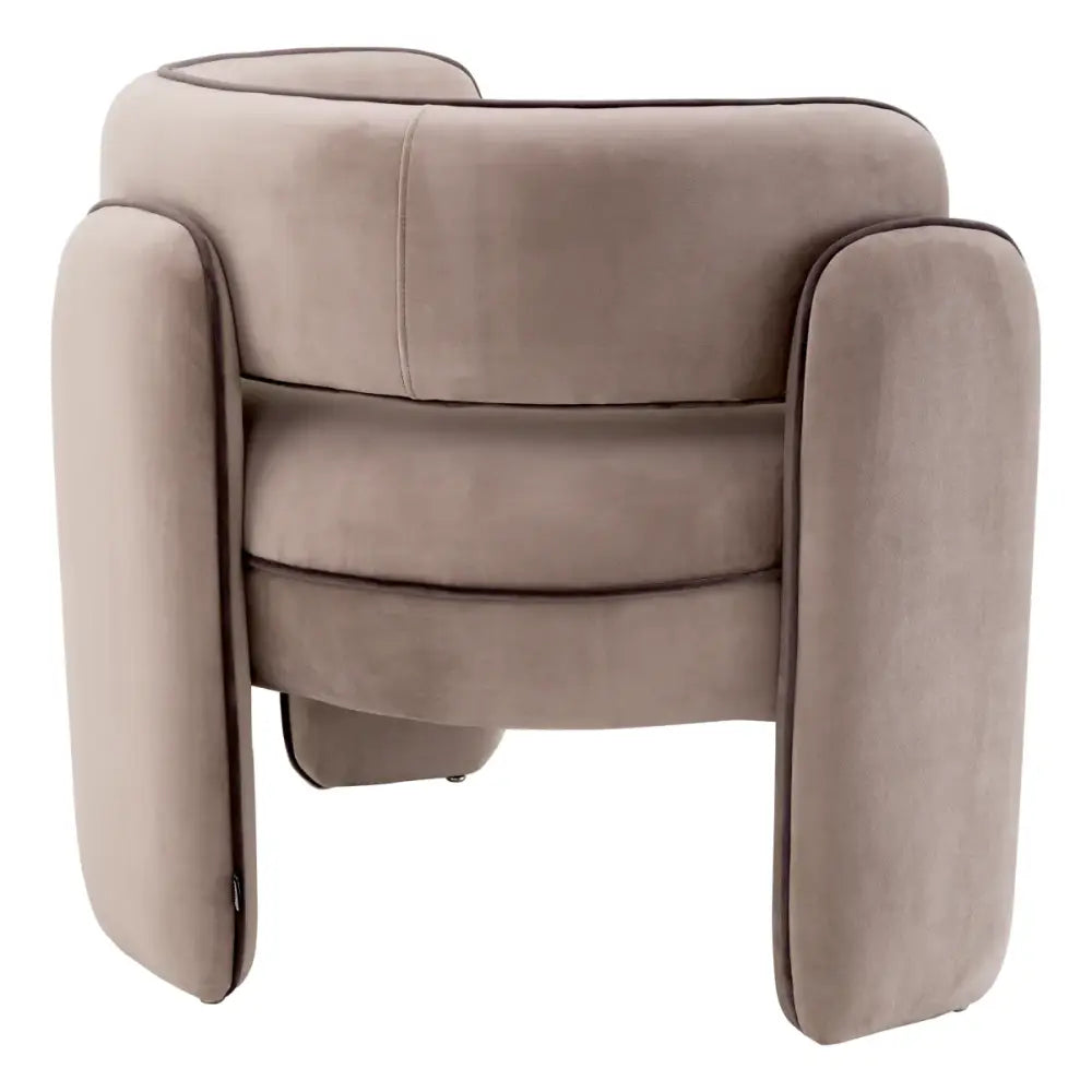 chair eichholtz chaplin savona greige velvet & grey velvet macaron in parijs