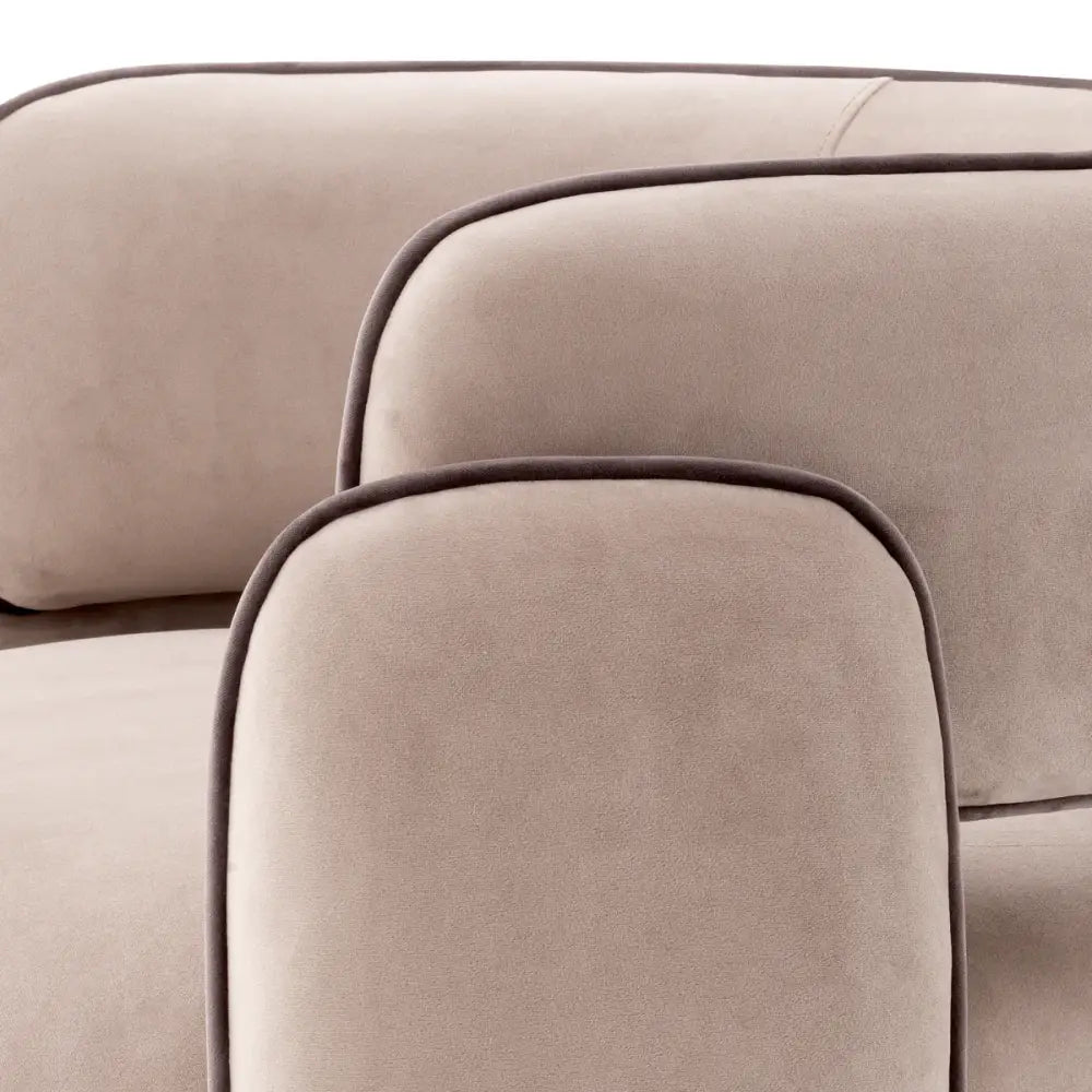 chair eichholtz chaplin savona greige velvet & grey velvet macaron in parijs
