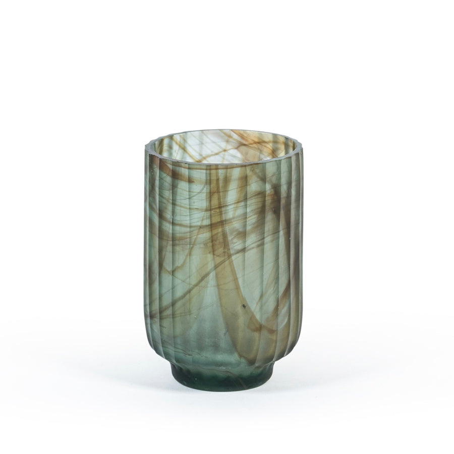 Windlicht wave grey blue pencil cut out