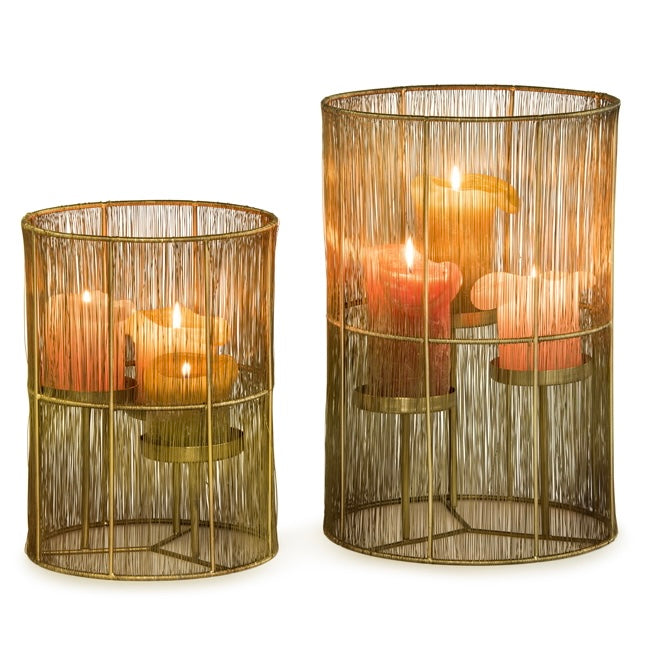 Ouragan filaire Windlicht pour 3 bougies